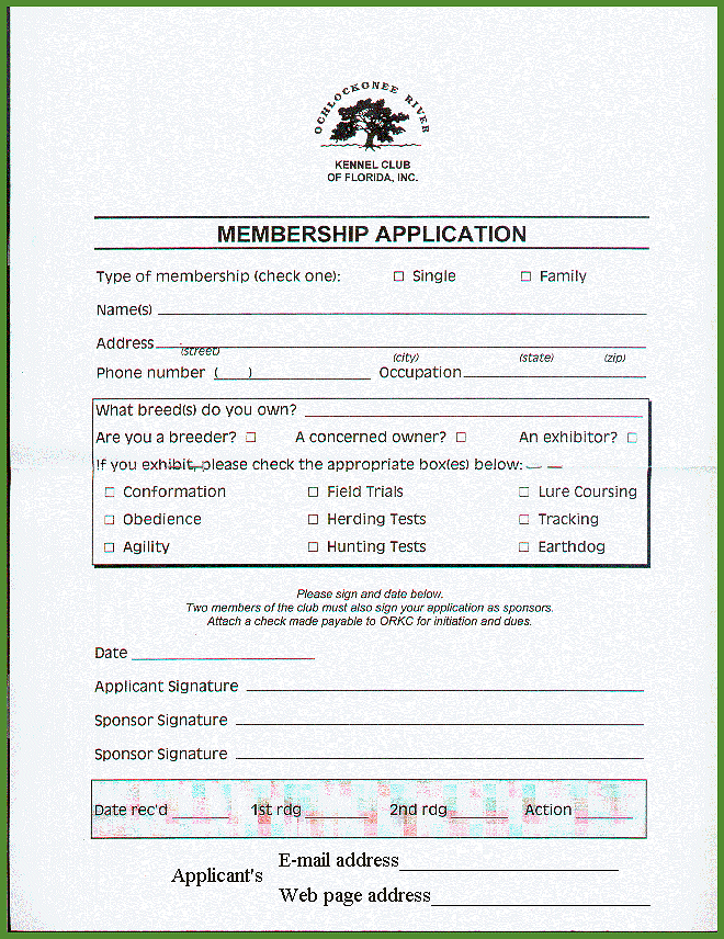 Membership Application