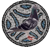 Emblema de los Cantabros o estela de la comunidad autonoma de Cantabria con una de mis palomas mensajeras.