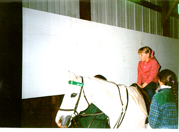 [Maggie on horseback]