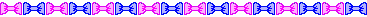Pink And Blue Bow Ruler