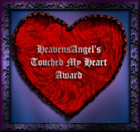 Heavens Angel's Touched My Heart Award