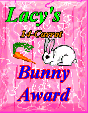 14-CARROT BUNNY AWARD