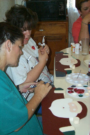 Patti (foreground) and Vicki 
