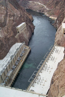 Colorado River on the other side of the Dam