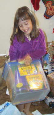 Kylie and her new Crayola Art Set
