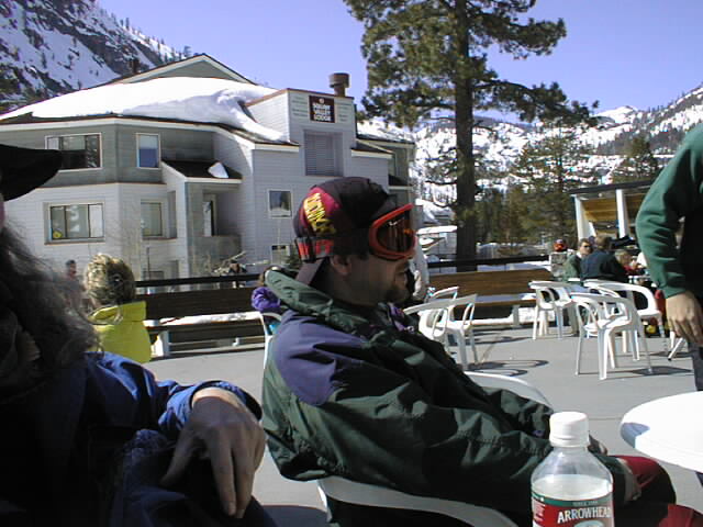 Friend Evan relaxing