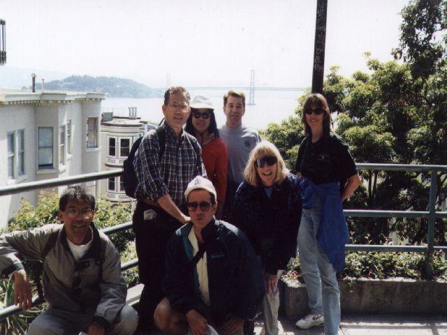 Filbert Steps and the hikers