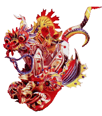 MASCARA DE LA FAMOSA DIABLADA DE ORURO BOLIVIA
