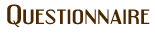 Character Questionnaire