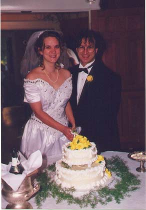 cutting the cake