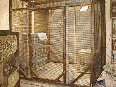 Recycled Cage. (Photo by C. Rigby)