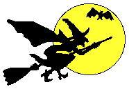witch on broomstick