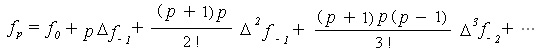 Gauss's backward interpolation formula