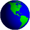 spinning 
globe