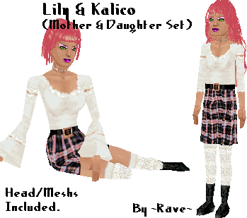 Lily & Kalico, Mother/Daugher set