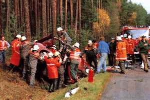 Verkehrsunfall auf der Verbindungsstra&szlig;e Hahnbach - Rosenberg