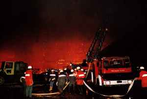 Gro&szlig;feuer in Heringnohe (Stadt Vilseck)