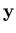 ${\bf y}$