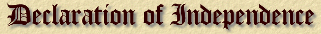 Declaration of Independence