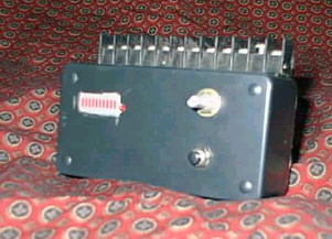 Assembled prototype of a garage door code scanner.