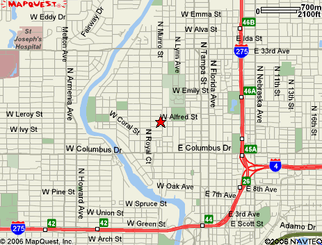 Alfred location map courtesy of MapQuest
