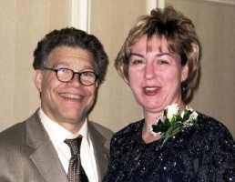 Al Franken with supporter State Senator Ann Lynch.