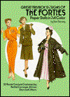 Great Fashion Designs of the Forties : Paper Dolls in Full Color