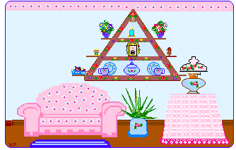 Pink couch