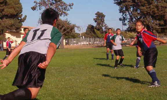 Brian throws in the ball
