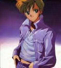 Haruka in Gundam Wing clothes. 