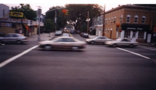 One of my first views of New York - Queens from the airport bus