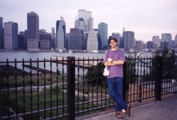 Here I am.  Behind me is the Manhattan skyline again.