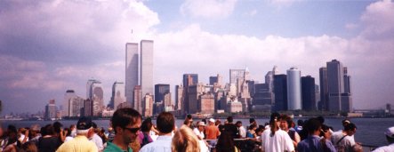 Another Manhattan skyline, this time from the ferry.  Can you recognise yourself in this picture?