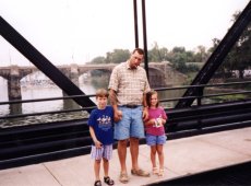 Steve and the kids at City Island