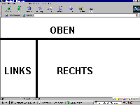 So ungef&auml;hr ist die Aufteilung der Frames "oben", "links" und "rechts".