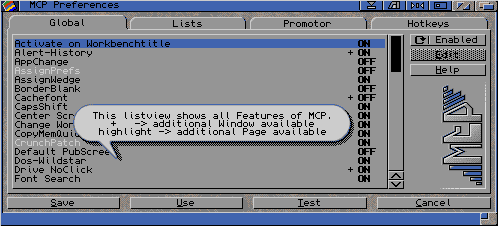 Figure 2: MCP prefs program