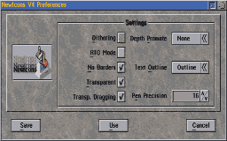 Figure 5:Newicons V4 Preferences