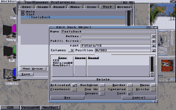 Figure 5: Edit Text Dock Objects
