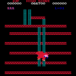 [Donkey Kong screen]