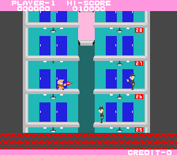 [Elevator Action screen]