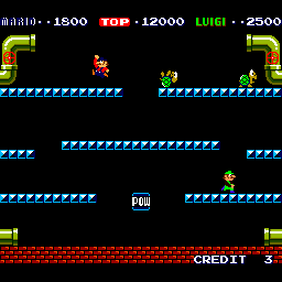 [Mario Bros. screen]