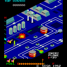 [Zaxxon screen]