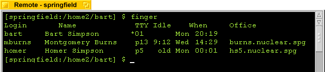 Finger local
