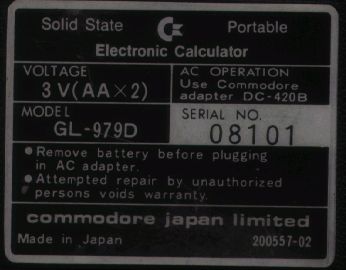 GL-979D label