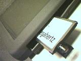 Image of PCMCIA card in slot