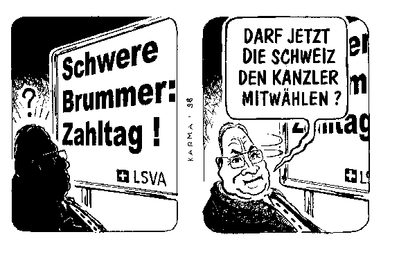 At the same time: German Elections and Swiss Vote on Truck Tax