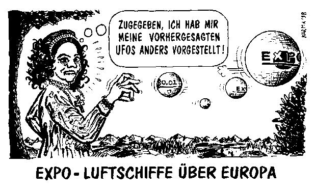 Uriella oder moegliche Missverstaendnisse mit den Expo-Werbe-Luftschiffen
