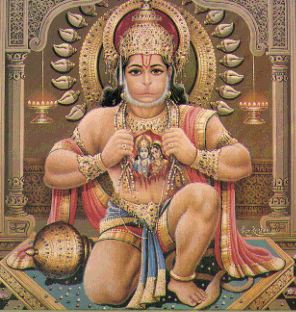 Hanuman - corpo de a�o e mente de yogi -disciplina mental e pureza espiritual