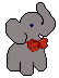 Grey Elephant Toy
