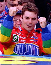Jeff Gordon in Victory Lane